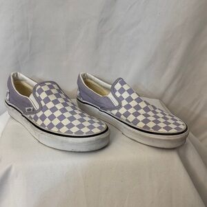 Adidas Lavender and Cream Slip-On Sneakers